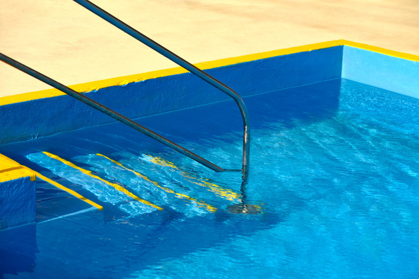 Steps into a swimming pool - detail - Photo, Image