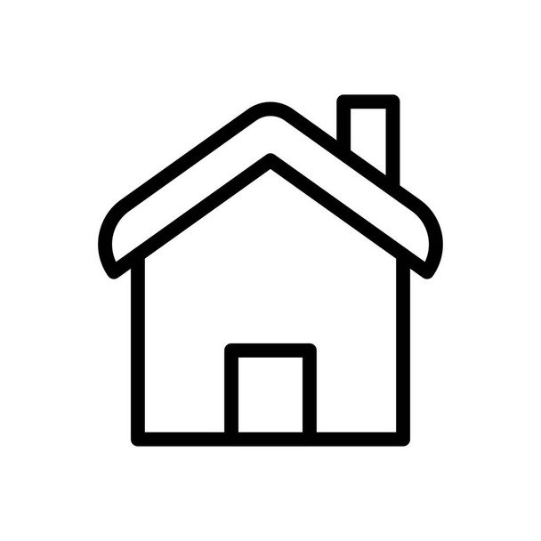 home vector thin line icon - Vector, Image