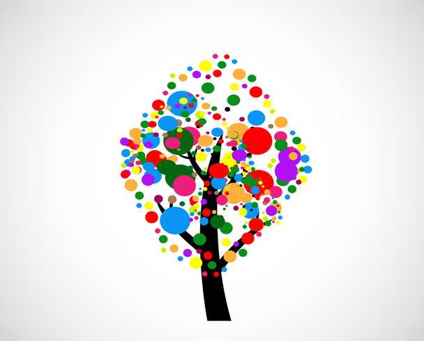 Abstract tree in Vector illustration - Vecteur, image