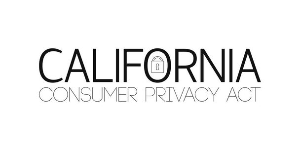 California Consumer Protection Act nebo Ccpa - Vektor, obrázek