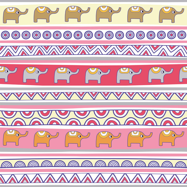 Modèle multicolore éléphants
 - Vecteur, image