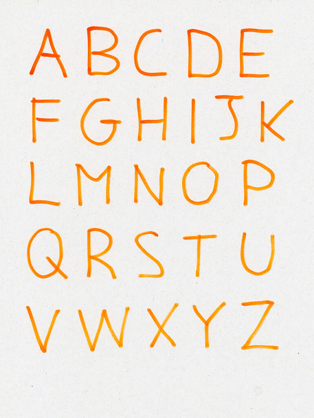 letras minúsculas manuscritas del alfabeto británico
 - Foto, imagen