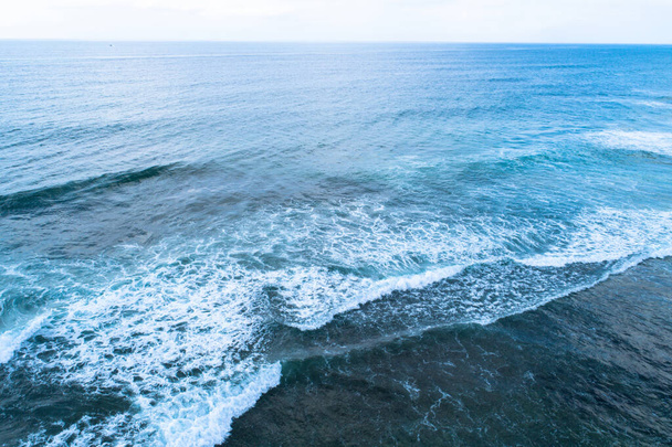 Drone aerial view of sea wave surface - Foto, immagini