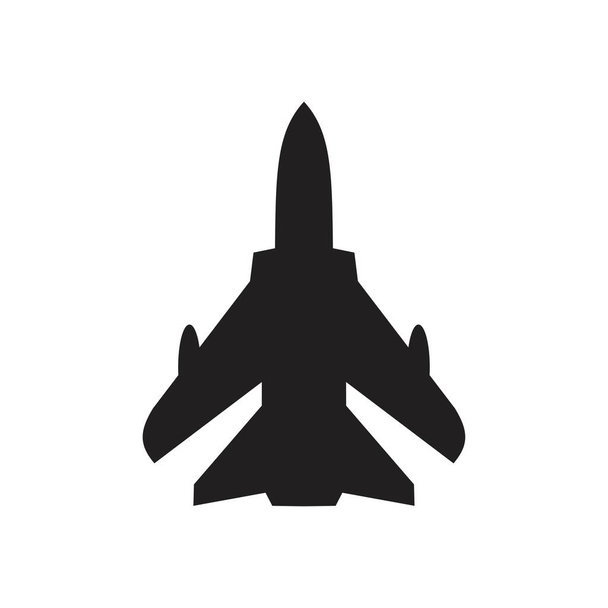 jet plane icon template black color editable. jet plane icon symbol Flat vector illustration for graphic and web design. - Vector, Image