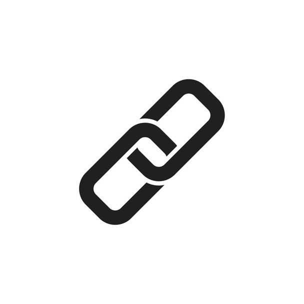 modelo de ícone de link cor preta editável. link ícone símbolo ilustração vetorial plana para design gráfico e web
. - Vetor, Imagem