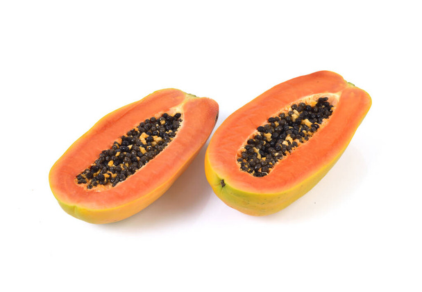 papaya elszigetelt fehér háttér - Fotó, kép