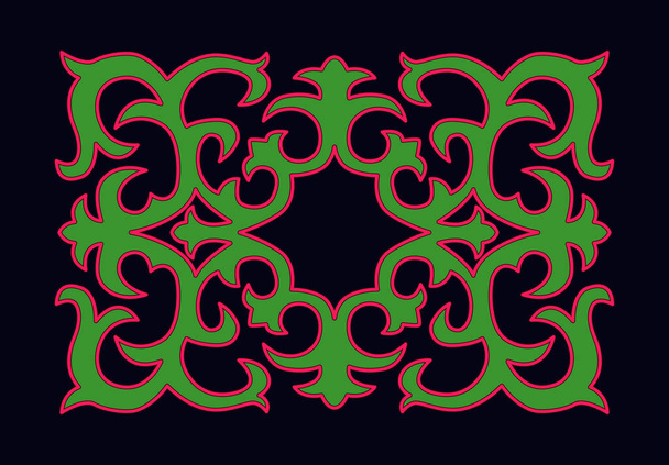 Vector Ornament With Caucasian Motifs - Вектор,изображение
