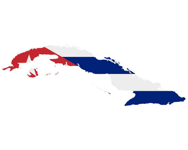 Zászló Kubában - Vektor, kép