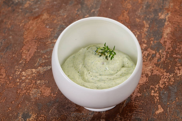 Cottage cream snack with herbs and garlic - Photo, Image