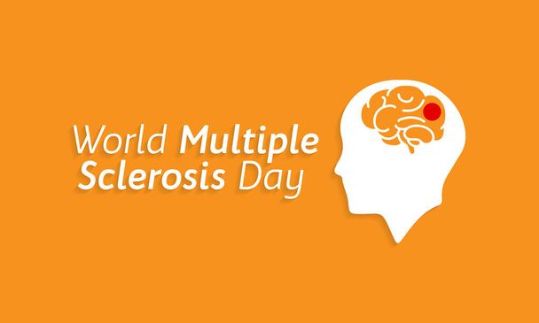 Vektor illusztráció a téma a világ Sclerosis multiplex nap megfigyelt minden évben május hónapban - Vektor, kép