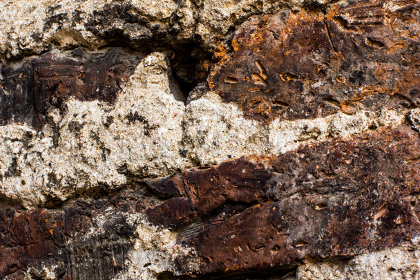 Eski tuğla duvarın dokusu - Fotoğraf, Görsel