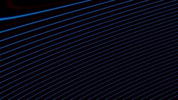 Blue Neon Abstract Rings Moving Into and Out of Frame Endless Loop - Záběry, video