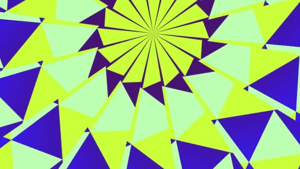 Spinning Abstract Zon van verschillende doffe kleuren met Copyspace - Video