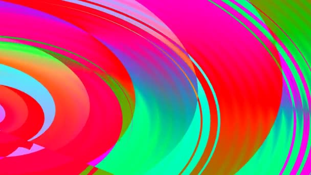 Bright Modern Warping Sky Spiral of Various Bright Primary Colors - Footage, Video