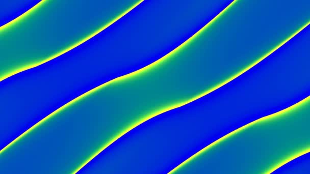 Переміщення органічних абстрактних ліній на синьому фоні - Кадри, відео