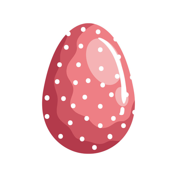 söpö muna pääsiäinen koristeltu pisteitä
 - Vektori, kuva