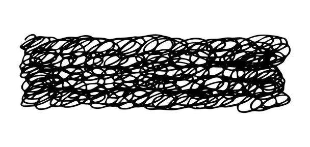 Mancha de garabato de rectángulo dibujado a mano
 - Vector, Imagen