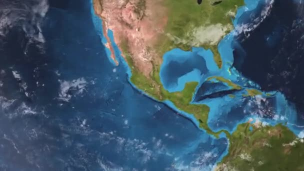 Earth Zoom from Plaza de toros Monumental - Meksyk - Meksyk - Materiał filmowy, wideo