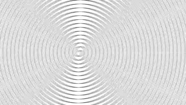 Abstract Dronken Waas lijn spiralen Cross Off Focus Fake Stereoscopische Effect - Video