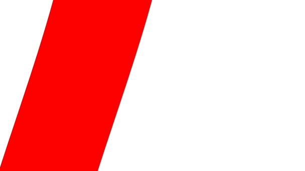 Okraje čtvercového vzoru Naklápěcí červená bílá a modrá - Záběry, video
