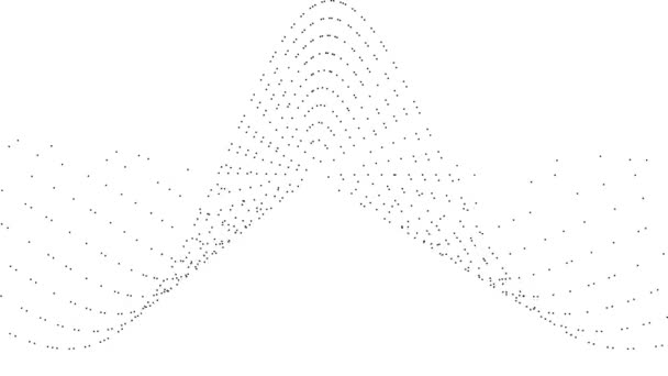 Onda sinusoidal acodada en abstracta animación espacial 3d
 - Metraje, vídeo