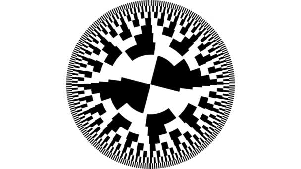 Modèle de boucle de cercle d'anneau divisé en arc sous-portionné algorithmique
 - Séquence, vidéo