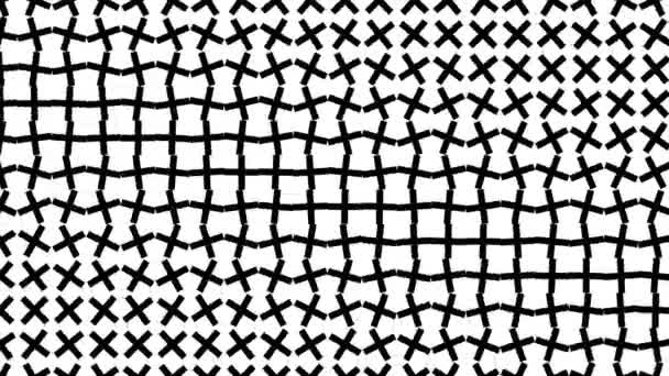 Traverses tournantes et panneaux X tournant sur une grille de fluides en diagonale
 - Séquence, vidéo