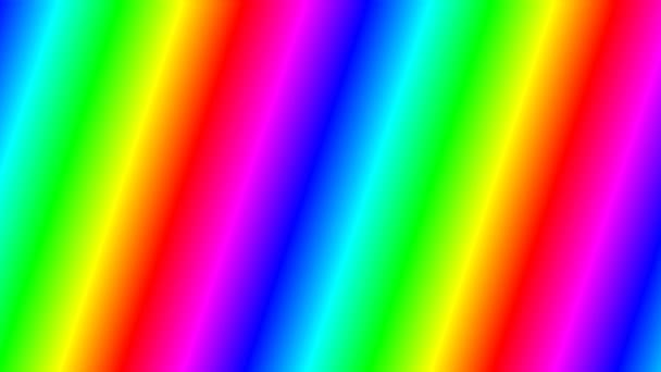 Vallende Diagonale Regenboog Spectrum Gradiënt Patroon Spectra - Video