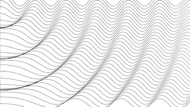 Finom vonalak Ripple hullámok pulzáló végtelen hurok - Felvétel, videó