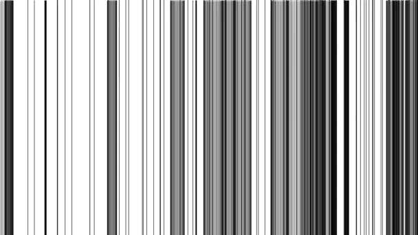 Svislé čáry čárového kódu Náhodně nakreslené přes masku rámu - Záběry, video