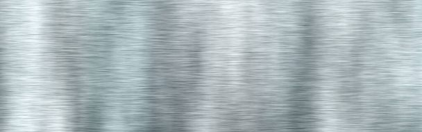 Brushed metal steel texture. Polished metal background with light reflection. - Photo, Image
