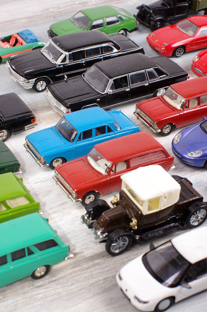 Collection Hobby de modèles d'automobiles obsolètes moulées sous pression - Photo, image