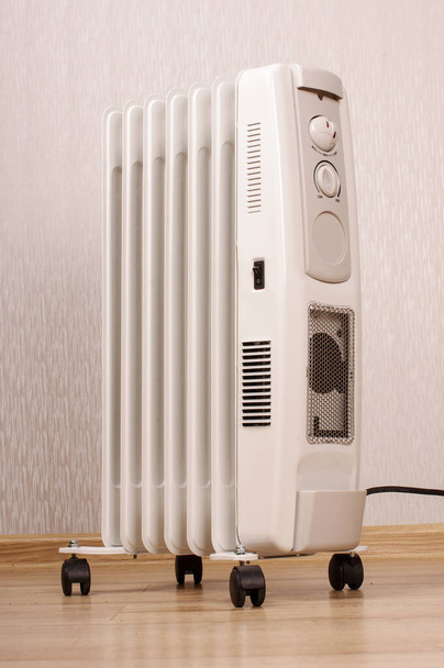 Radiatore elettrico a olio per il riscaldamento domestico e il controllo del comfort
 - Foto, immagini