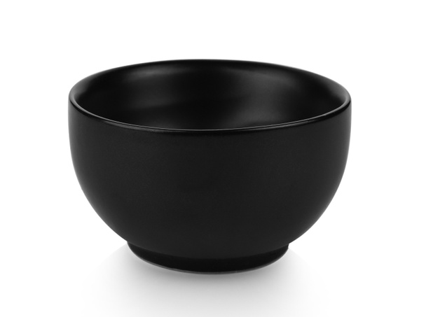 black bowl isolated on white background - Photo, Image