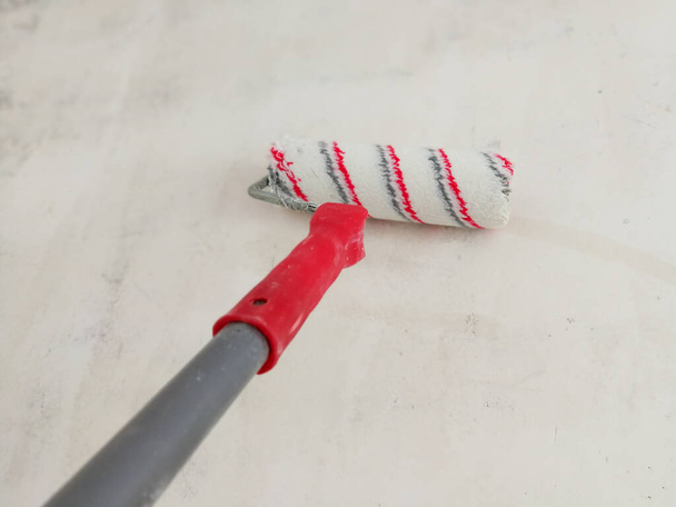 Flat renovation gluing wallpaper tools and equipment - Φωτογραφία, εικόνα