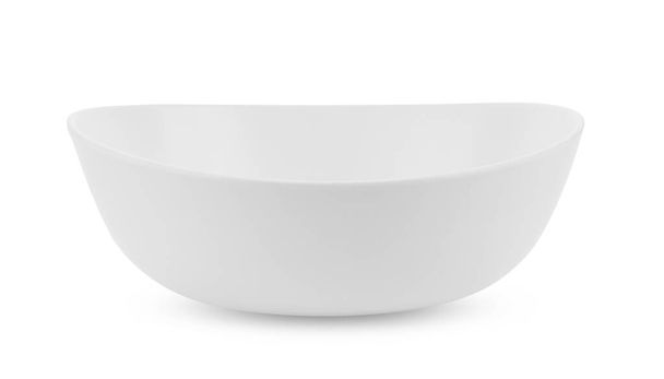 порожня біла миска ізольована на білому тлі
 - Фото, зображення