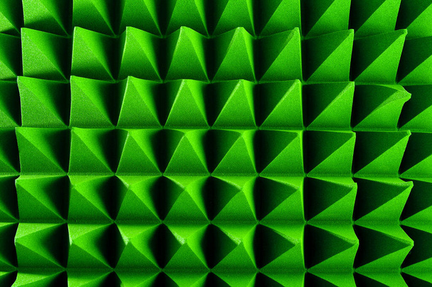 Soft hybrid pyramidal microwave and radio frequency absorbers close up - Photo, Image