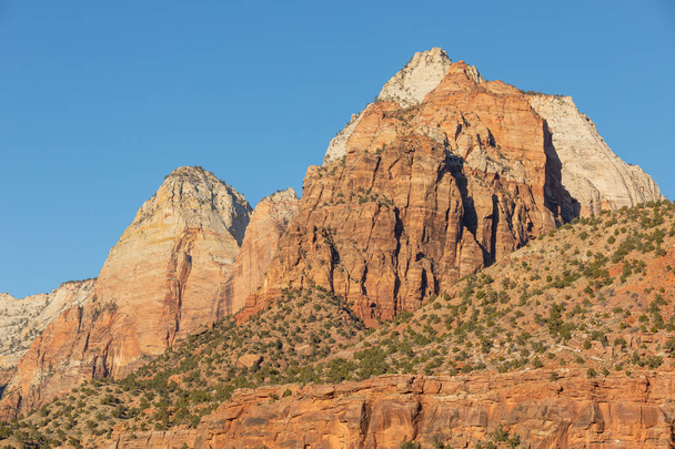 malebný národní park Zion Utah krajina - Fotografie, Obrázek