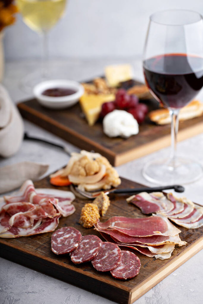 Meat charcuterie board - Photo, image