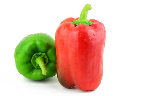 Vörös és zöld paprika - Fotó, kép