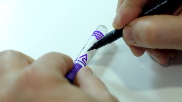 sign a test tube for coronavirus - Footage, Video
