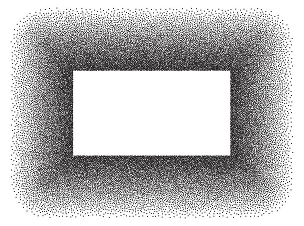 Cadre rectangulaire à pointillés Illustration à pointillés vectoriels
 - Vecteur, image