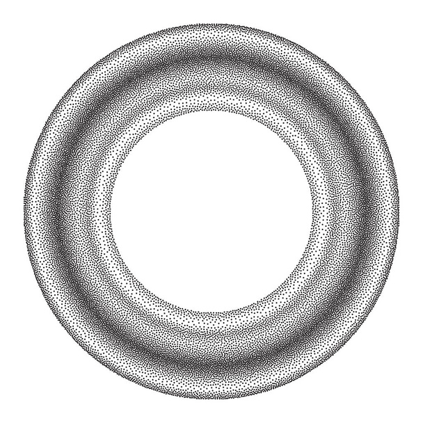 Stippled Gradient Ring - εικονογράφηση διανύσματος - Διάνυσμα, εικόνα