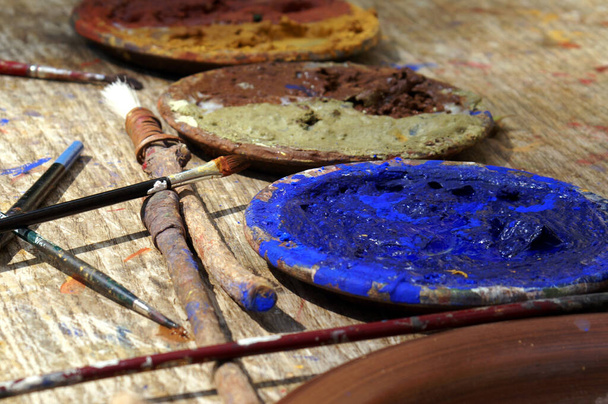 brush and brushes for painting - Photo, Image