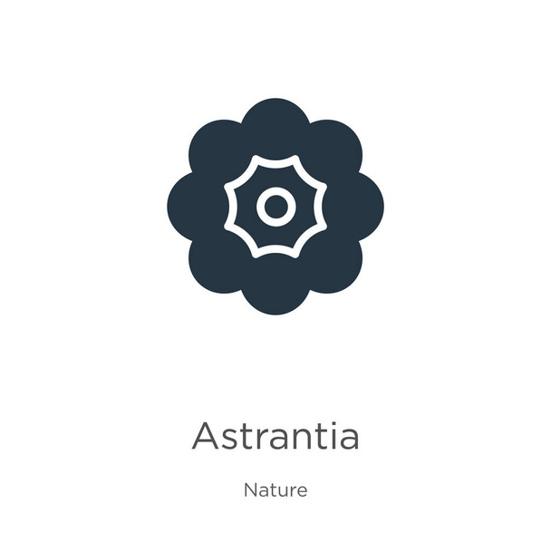 Vektor ikony Astrantia. Moderní plochá ikona astrantia ze sbírky přírody izolované na bílém pozadí. Vektorové ilustrace lze použít pro web a mobilní grafický design, logo, eps10 - Vektor, obrázek