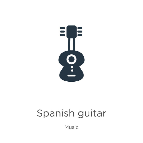 Испанская гитарная икона. Трендовая плоская гитарная икона из музыкальной коллекции изолирована на белом фоне. Векторная иллюстрация может использоваться для веб и мобильного графического дизайна, логотипа, eps10 - Вектор,изображение