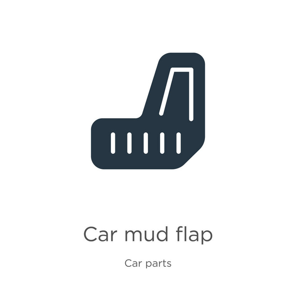 Car mud flap icon vector. Trendy flat car mud flap icon from car parts collection isolated on white background. Vector illustration can be used for web and mobile graphic design, logo, eps10 - Vektori, kuva