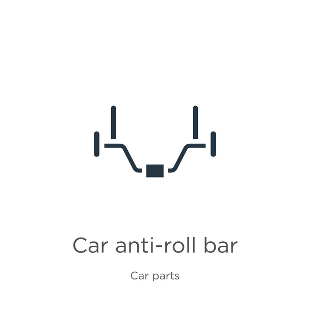 Car anti-roll bar icon vector. Trendy flat car anti-roll bar icon from car parts collection isolated on white background. Vector illustration can be used for web and mobile graphic design, logo, eps10 - Vector, Image