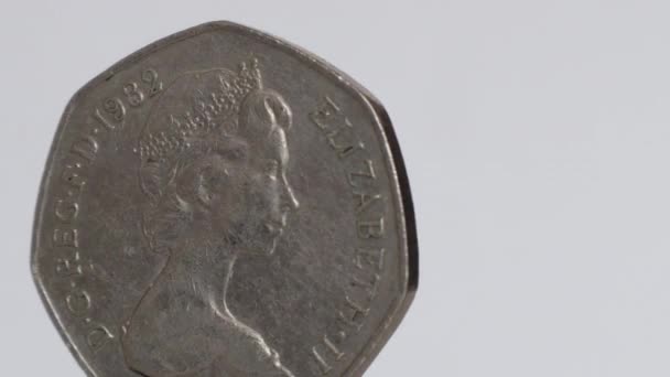 Neue 50-Cent-Münze aus dem Jahr 1969 - Filmmaterial, Video