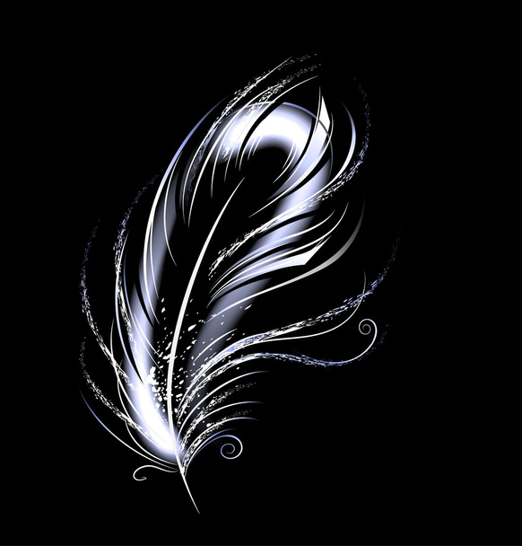 luminous feather - Vector, Image